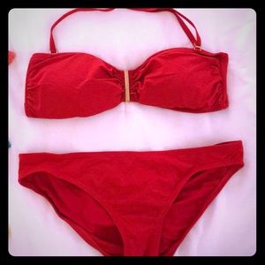 Michael Kors red bikini